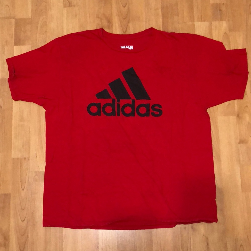 Adidas red t-shirt